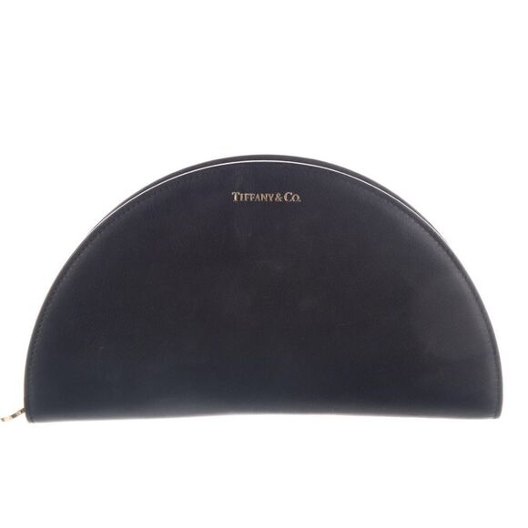 Tiffany & Co Half Moon Leather Clutch - Picture 1 of 11